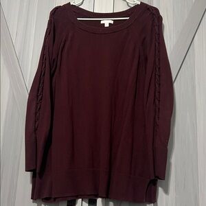 LC Lauren Conrad Maroon Sweater